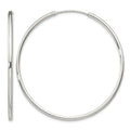 Sterling Silver 2mm Hoop Earrings