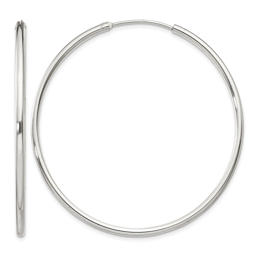 Sterling Silver 2mm Hoop Earrings