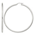 Sterling Silver 2.5mm Round Hoop Earrings