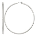 Sterling Silver 2.5mm Round Hoop Earrings