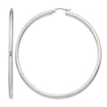 Sterling Silver 3mm Round Hoop Earrings