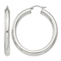 Sterling Silver 5mm Round Hoop Earrings