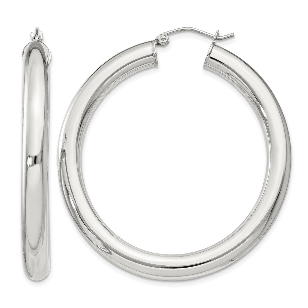 Sterling Silver 5mm Round Hoop Earrings