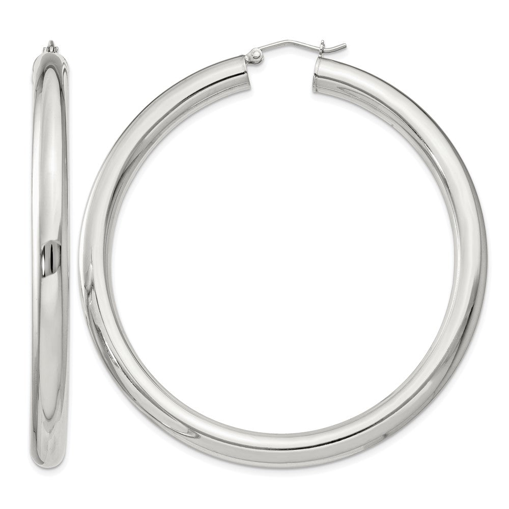 Sterling Silver 5mm Round Hoop Earrings