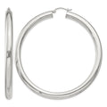 Sterling Silver 5mm Round Hoop Earrings