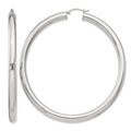 Sterling Silver 5mm Round Hoop Earrings