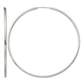 Sterling Silver 2x80mm Endless Hoop Earrings