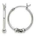 Sterling Silver Antiqued Hoop Earrings
