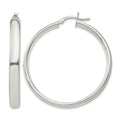 Sterling Silver 5x40mm Hoop Earrings
