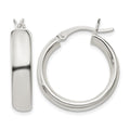 Sterling Silver 4.75x20mm Hoop Earrings
