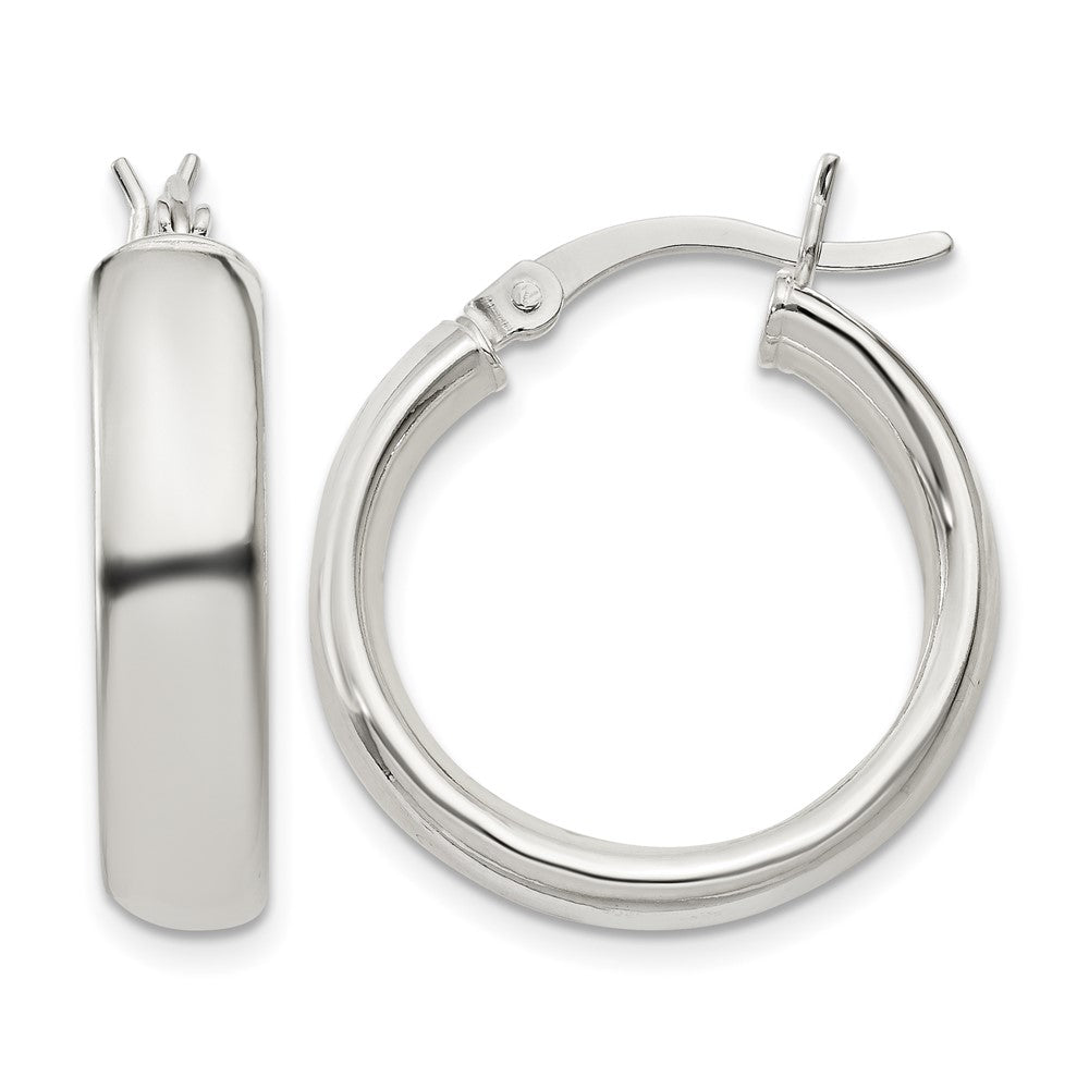 Sterling Silver 4.75x20mm Hoop Earrings
