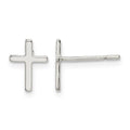 Sterling Silver Polished Latin Cross Post Earrings