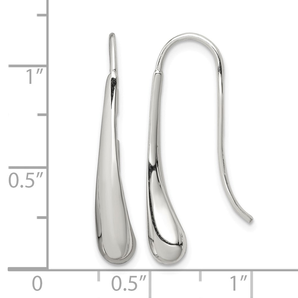 Sterling Silver Teardrop Wire Earrings