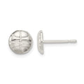 Sterling Silver Basketball Mini Earrings