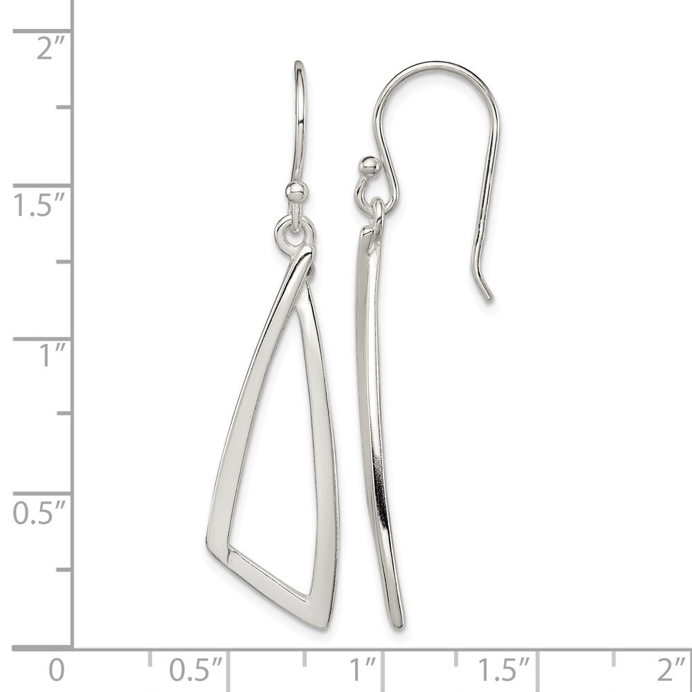 Sterling Silver Polished Fancy Dangle Earrings