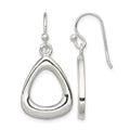 Sterling Silver Polished Triangular Shaped Dangle Earrings