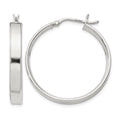Sterling Silver 4.25x30 Hoop Earrings