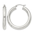 Sterling Silver 5mm Round Hoop Earrings