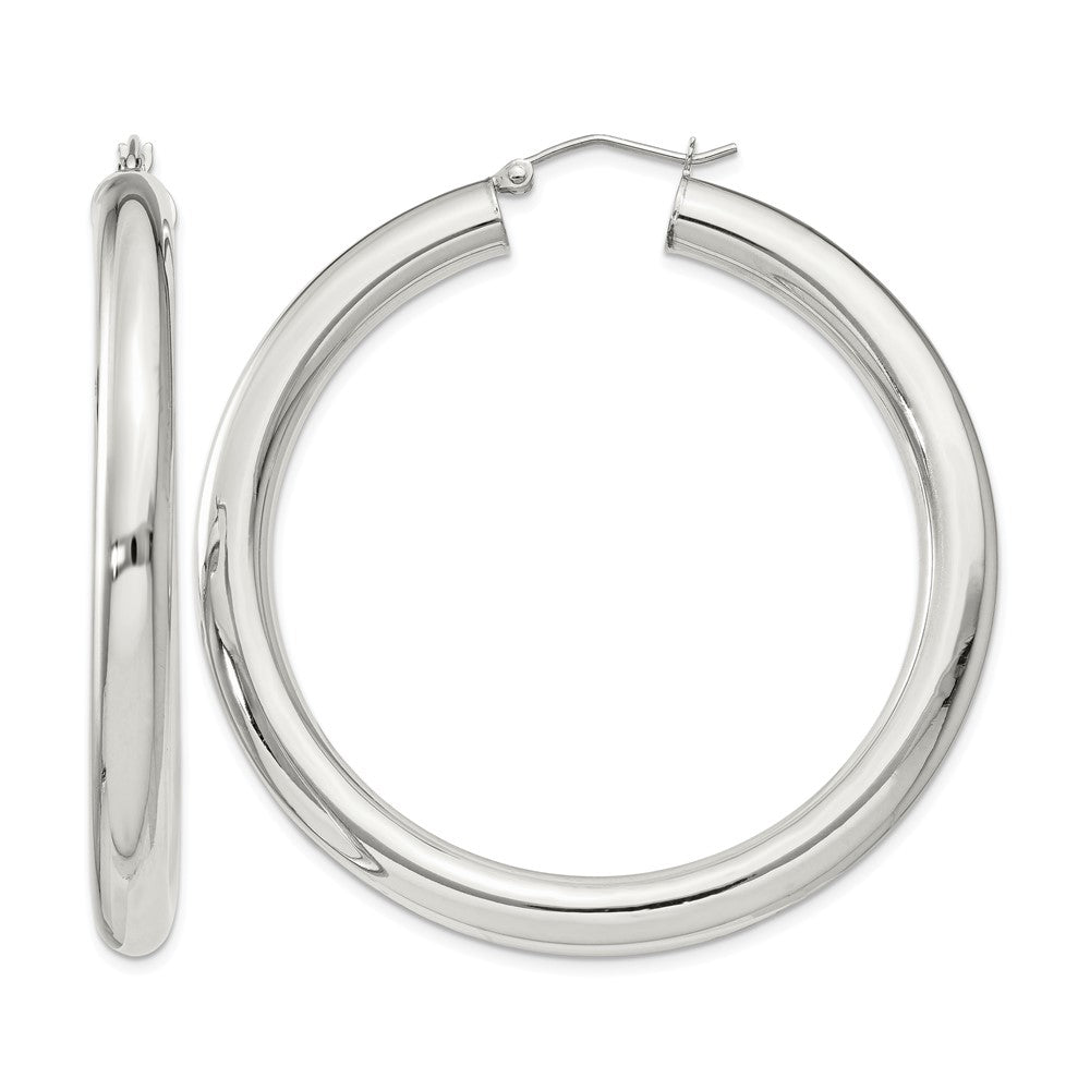 Sterling Silver 5mm Round Hoop Earrings