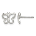 Sterling Silver Polished Butterfly Children's Post Earrings