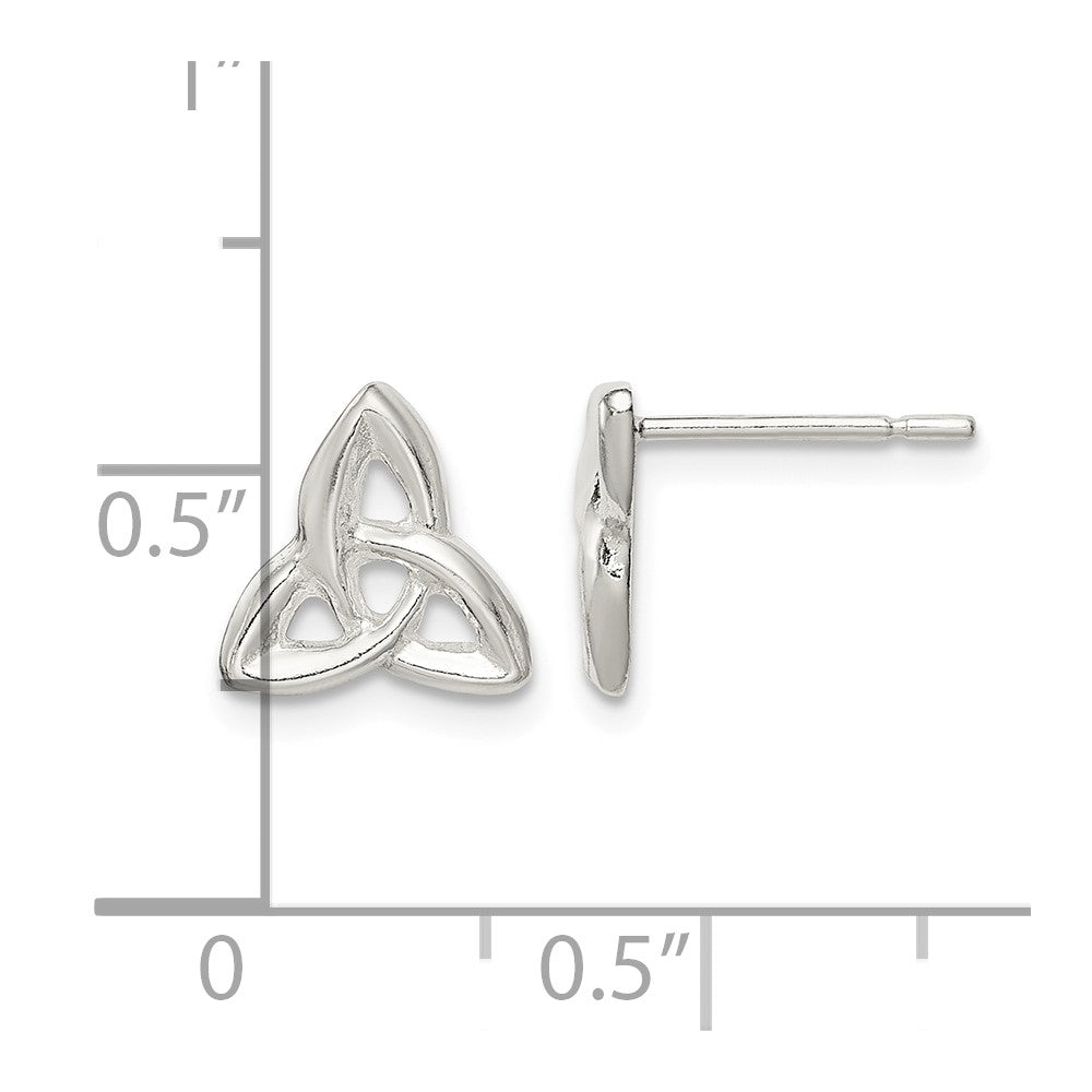 Sterling Silver Trinity Post Earrings