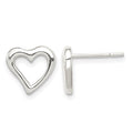 Sterling Silver Heart Post Earrings