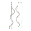 Sterling Silver Polished Spiral Dangle Earrings