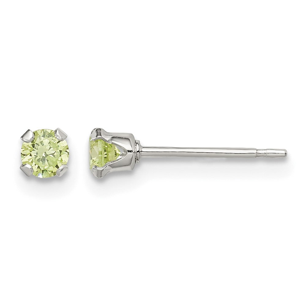 Sterling Silver 4pc Post Stellux Crystal Earring Set