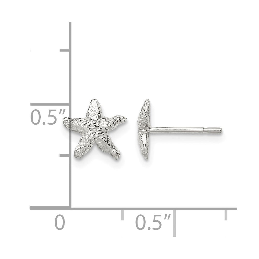 Sterling Silver Starfish Mini Earrings