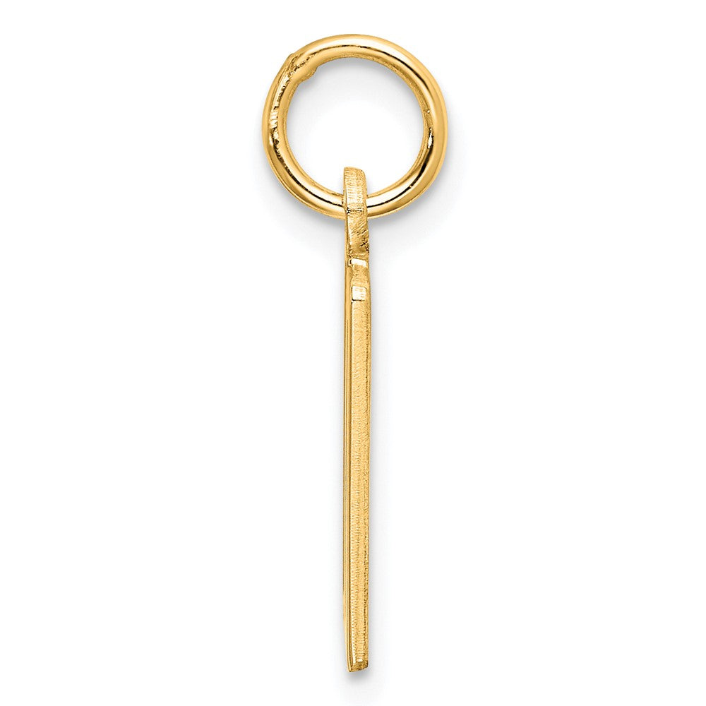 Sterling Silver/Gold-Plated Elongated Number 10 Charm
