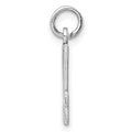 Sterling Silver/Rhodium-plated Elongated Number 94 Charm