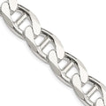 Sterling Silver 13.5mm D/C Flat Anchor Curb Chain