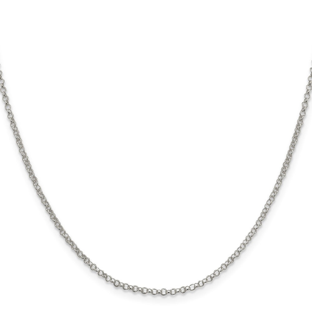 Sterling Silver 2mm Rolo Chain w/ ext.