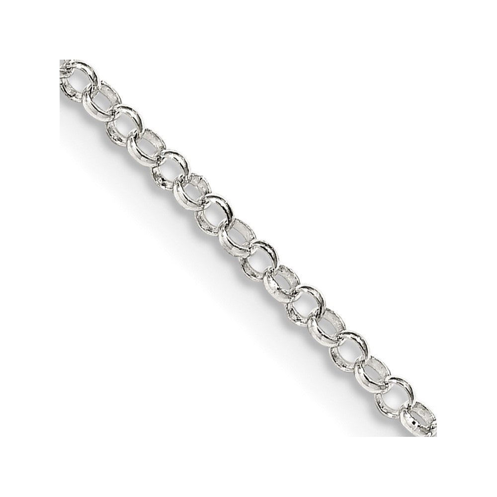 Sterling Silver 2mm Rolo Chain w/ ext.