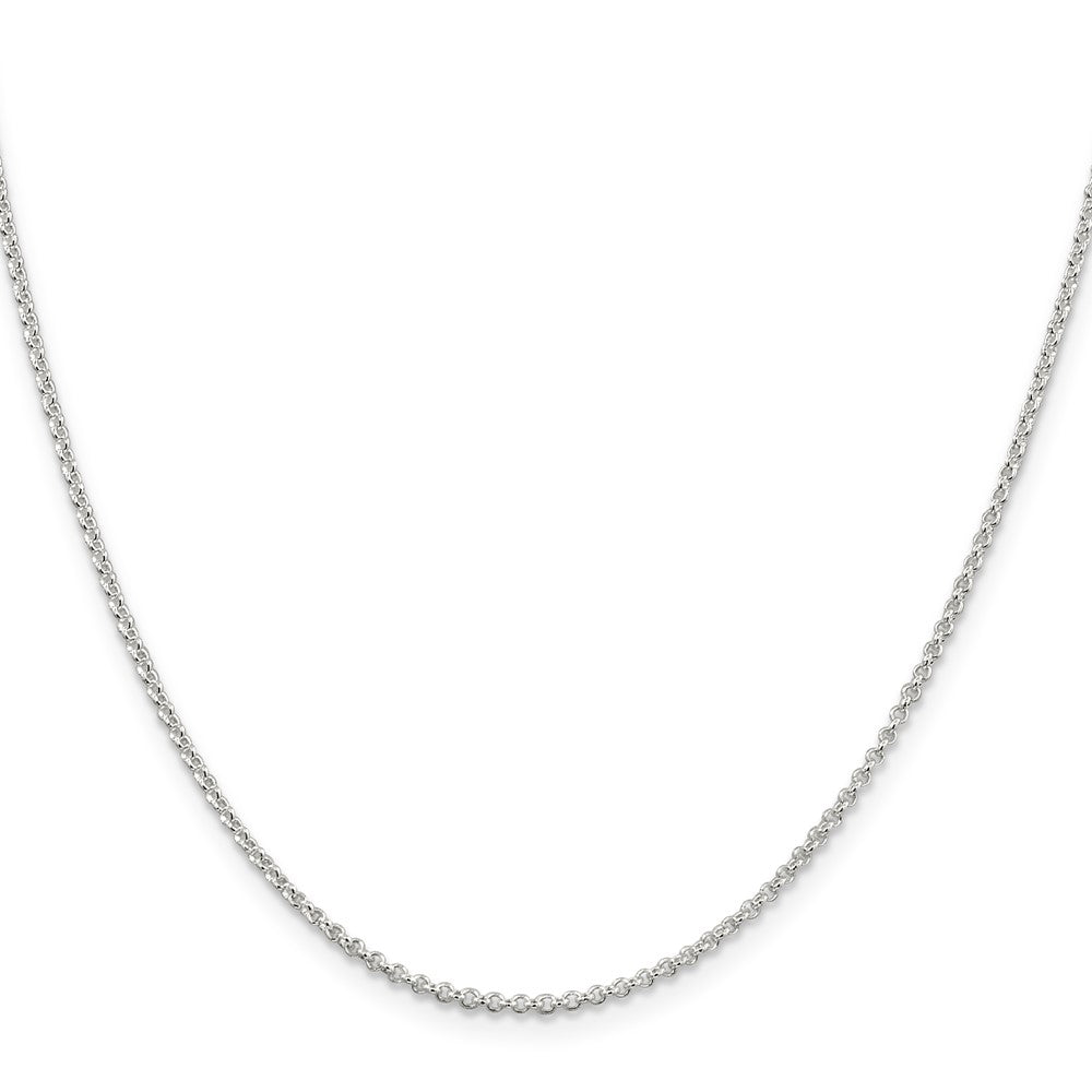 Sterling Silver 1.5mm Rolo Chain w/ ext.