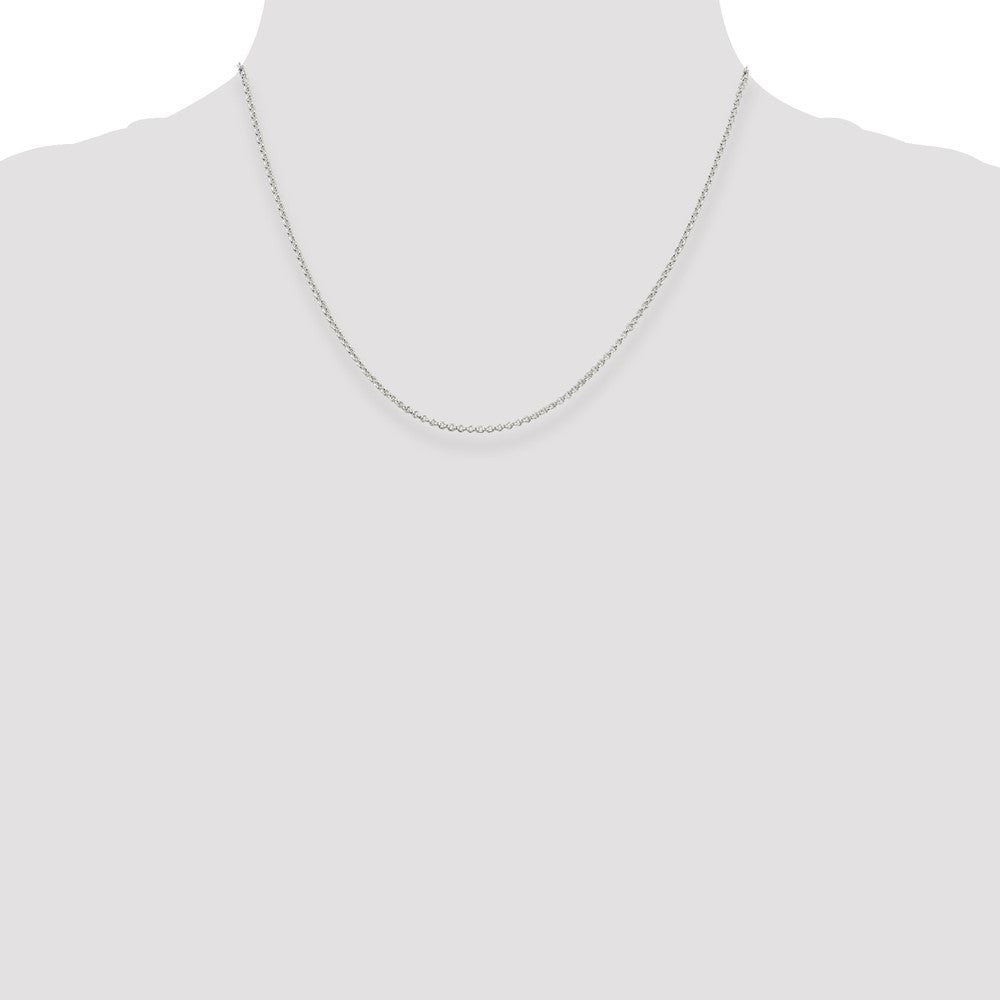 Sterling Silver 1.5mm Rolo Chain w/ ext.