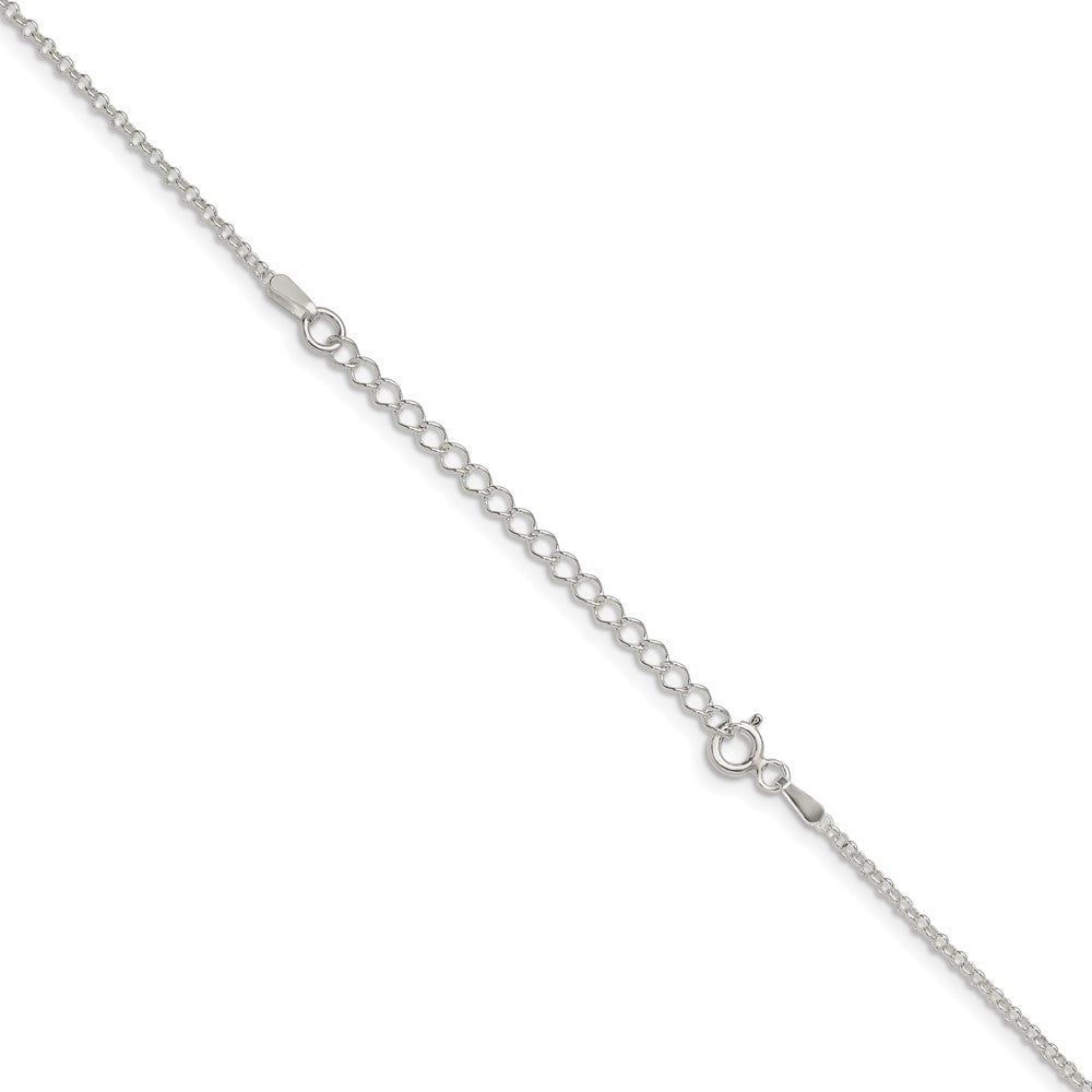 Sterling Silver 1.5mm Rolo Chain w/ ext.