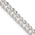Sterling Silver 5.65mm 6 Side D/C Flat Double Curb Chain