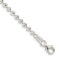 Sterling Silver 3mm Fancy Beaded Chain