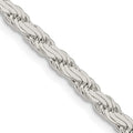 Sterling Silver 3.65mm Flat Rope Chain