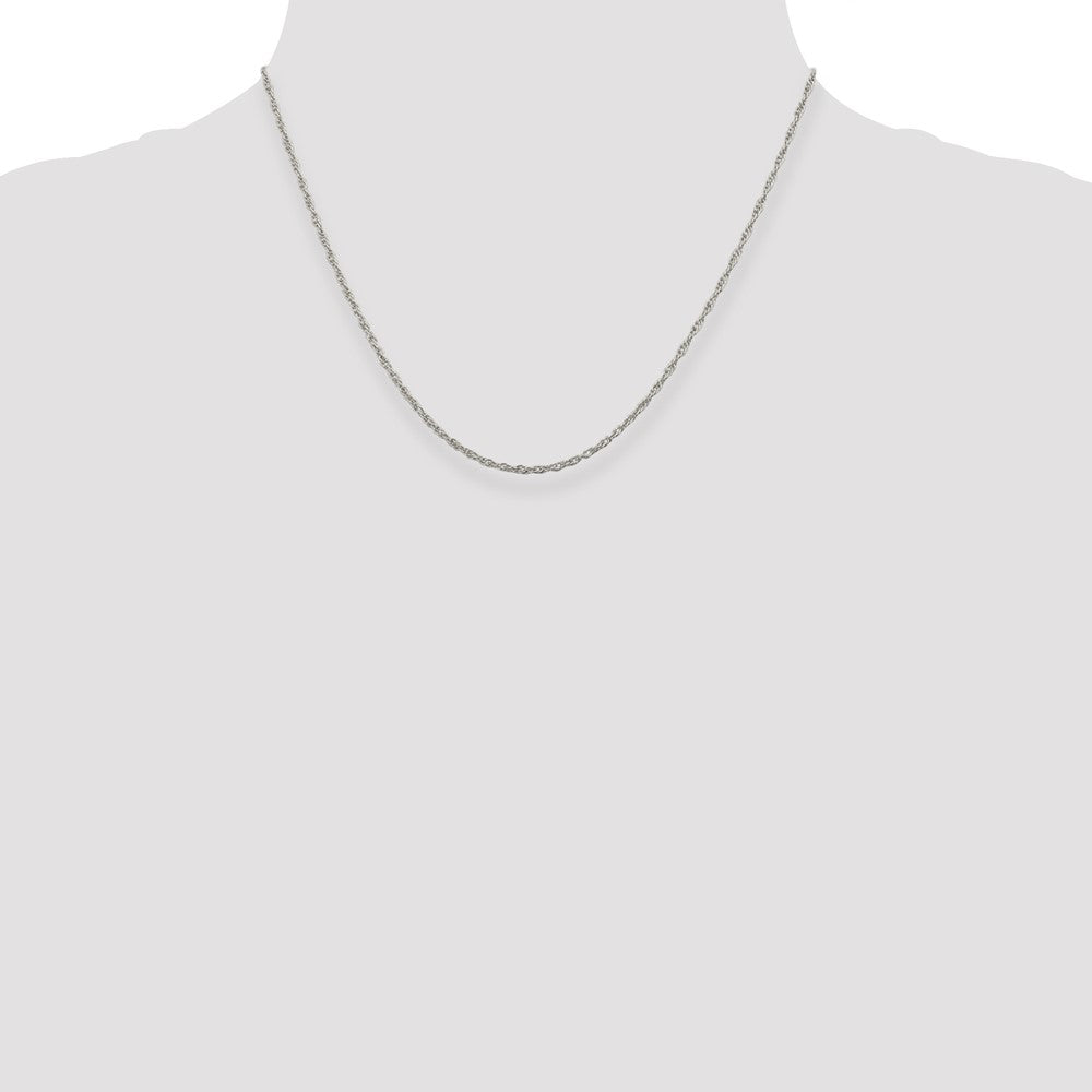 Sterling Silver 1.95mm Loose Rope Chain w/ ext.