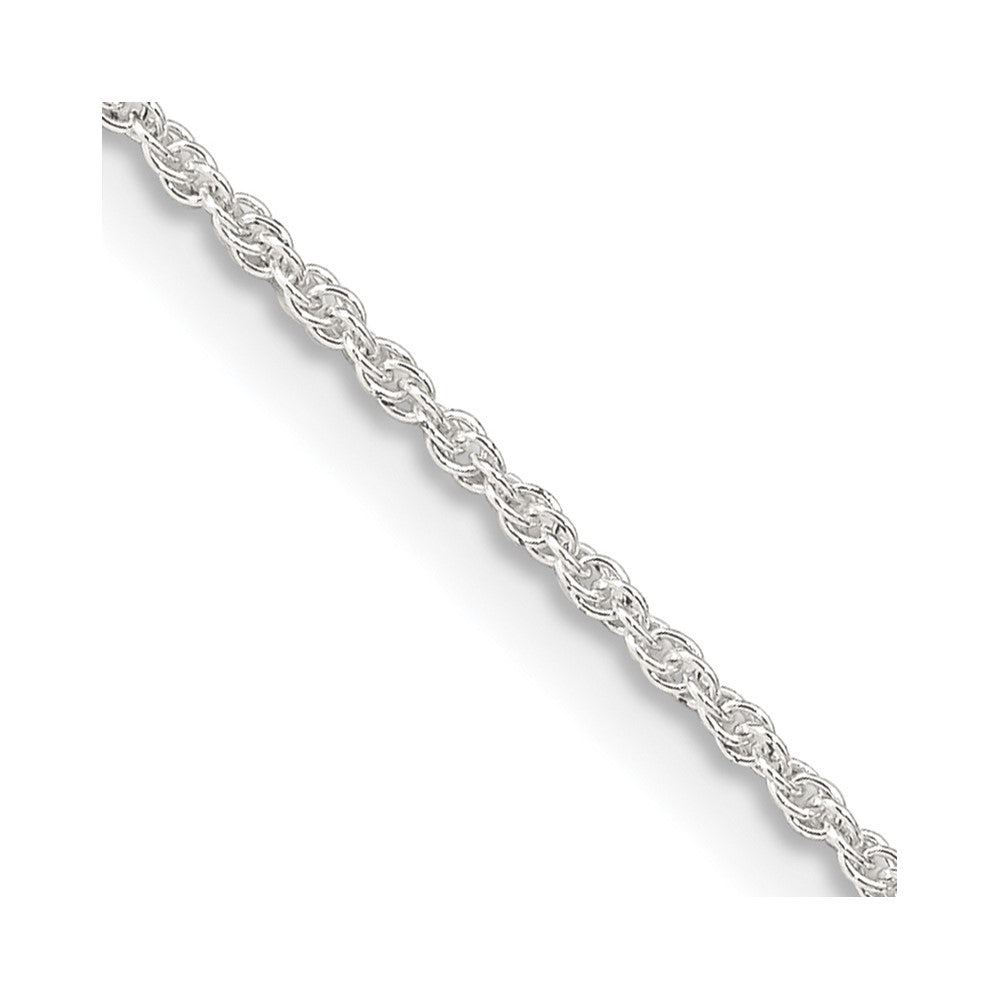 Sterling Silver 1.3mm Loose Rope Chain w/ ext.