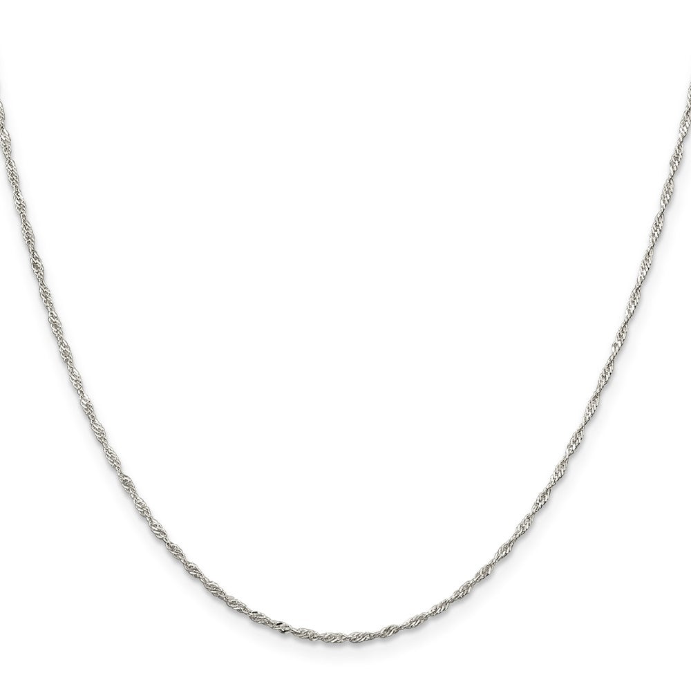 Sterling Silver 1.4mm Singapore Chain w/ ext.