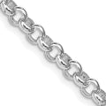 Sterling Silver Rhodium-plated 4.6mm Rolo Chain