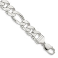 Sterling Silver 13.5mm Figaro Chain