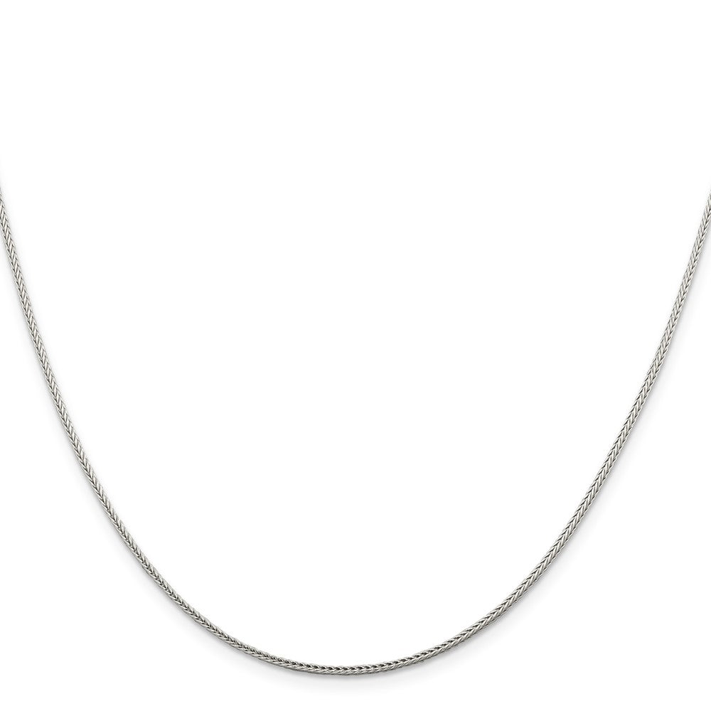 Sterling Silver 1.45mm Diamond-cut Round Franco Chain w/ ext.