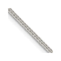 Sterling Silver 1.45mm Diamond-cut Round Franco Chain w/ ext.