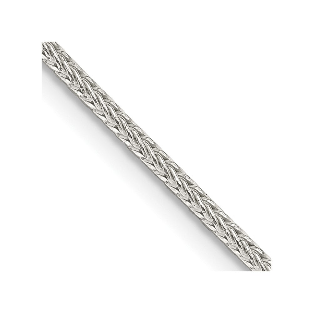 Sterling Silver 1.45mm Diamond-cut Round Franco Chain w/ ext.