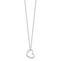 Sterling Silver Heart 14 IN w/2 In EXT Necklace