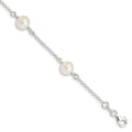 Sterling Silver 8-9mm Freshwater Cultured Pearl Bracelet